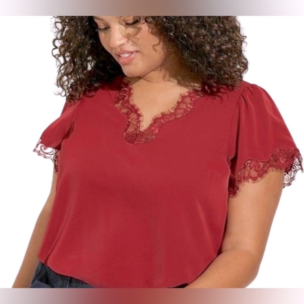 Torrid short sleeve blouse